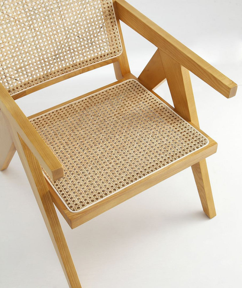 Manhattan Comfort Giverny Dining Chair, Nature, Set of 4