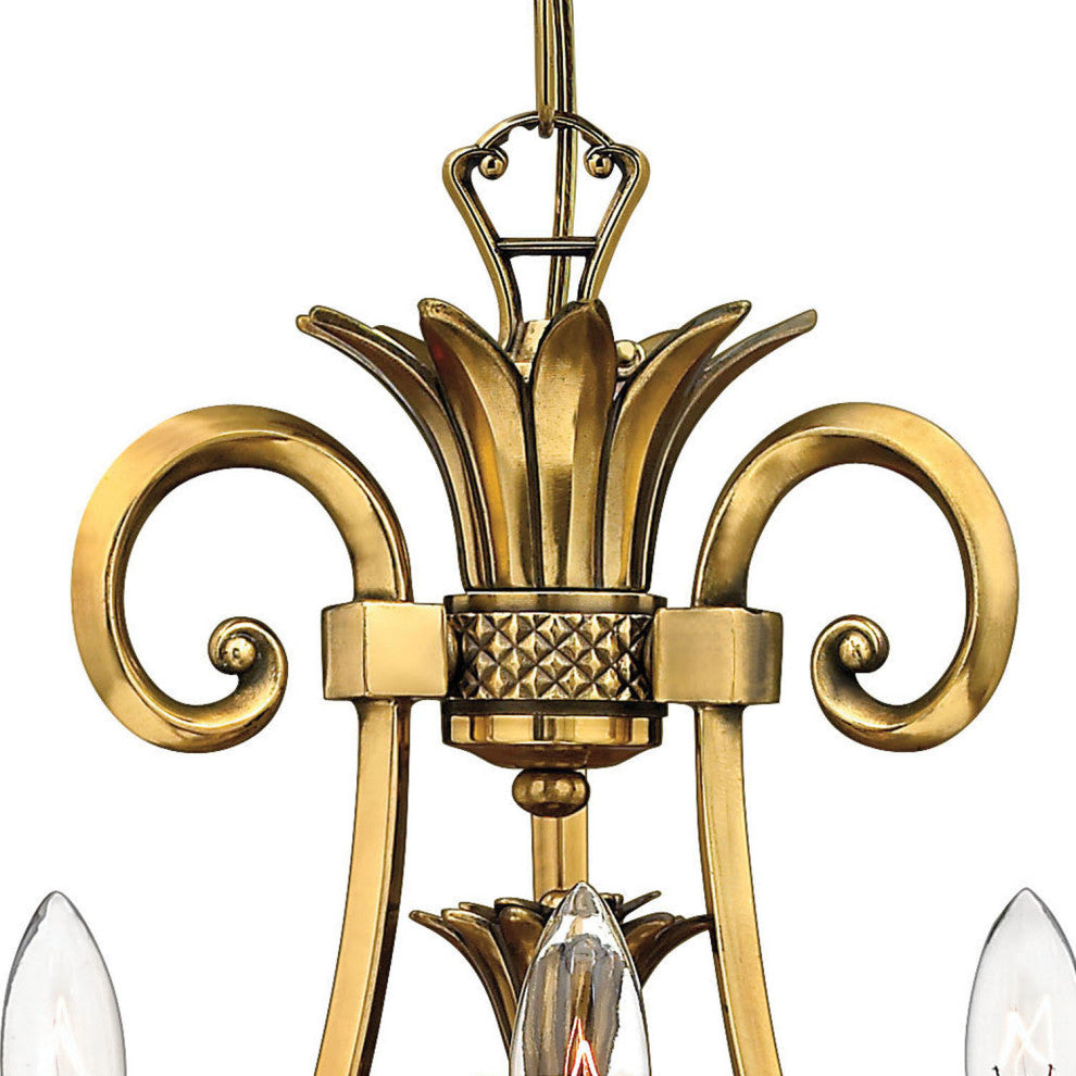 Hinkley Plantation Small Single Tier, Burnished Brass