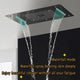 Led Mist Rainfall Shower System and Handheld Shower, Brushed Nickel