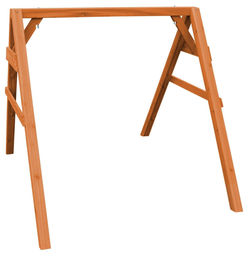 Cedar A-Frame Swing Stand for Swing or Swingbed, Cedar Stain, 4 Foot, 4 X 4