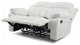 Springfield Reclining Love Seat, White Faux Leather