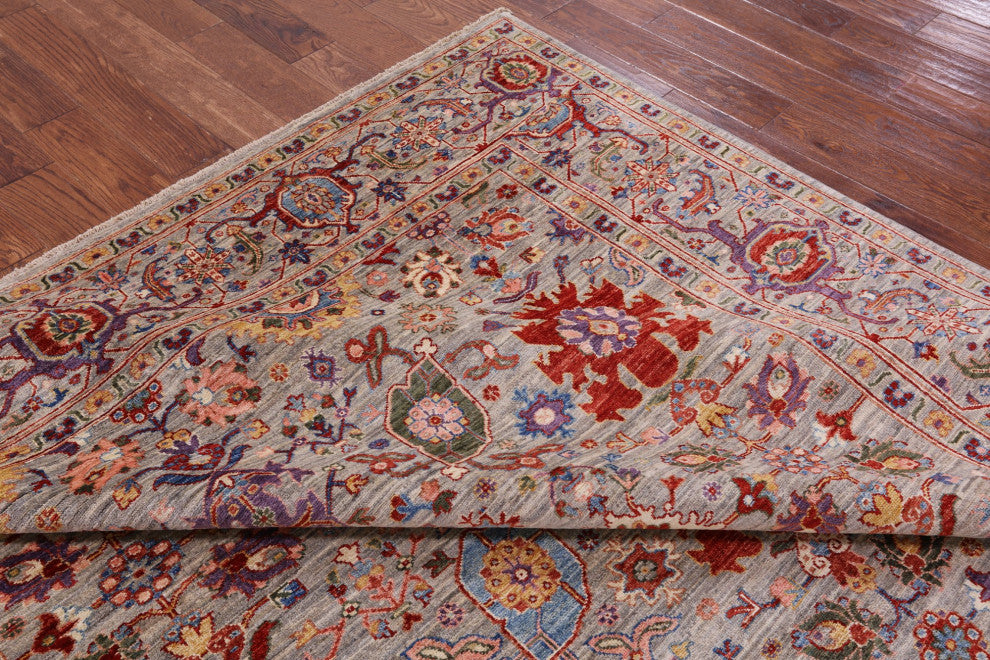 Hand-Knotted Persian Fine Serapi Wool Rug 7' 10" X 9' 6" - Q12437