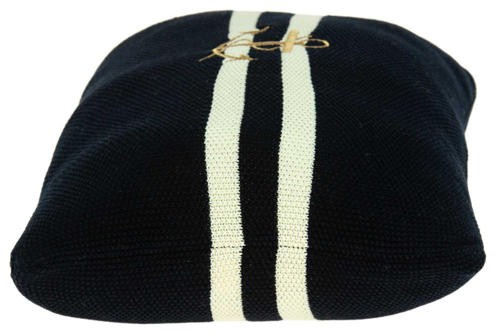 HomeRoots Nautical Navy Blue Anchor Lumbar Pillow Cover