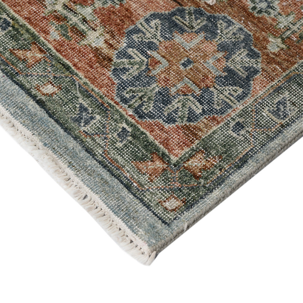 Milano Drev Area Rug, Blue, 8' x 10', Medallion