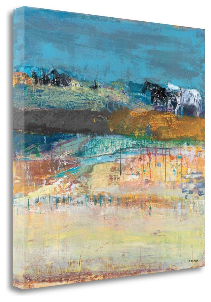 "Hot Springs" By Dominique Samyn, Giclee Print on Gallery Wrap Canvas