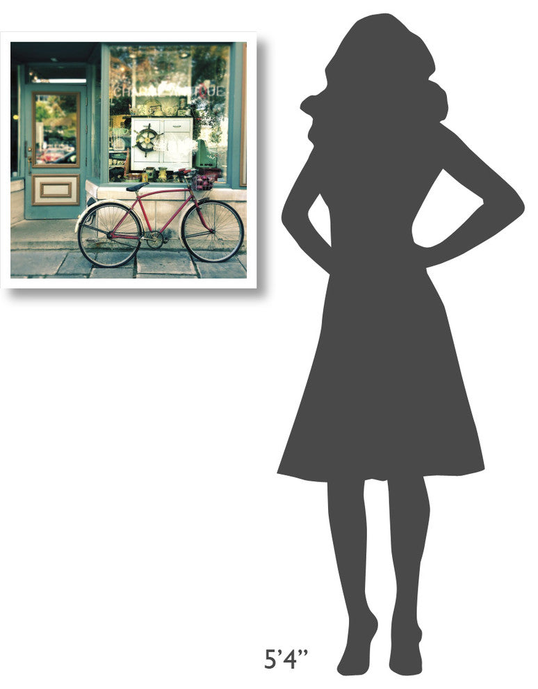 "Sunday Morning Bike" Digital Paper Print by Sue Schlabach, 26"x26"