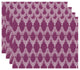Peace 2, Geometric Print Placemat, Purple (Set of 4), 18 x 14"