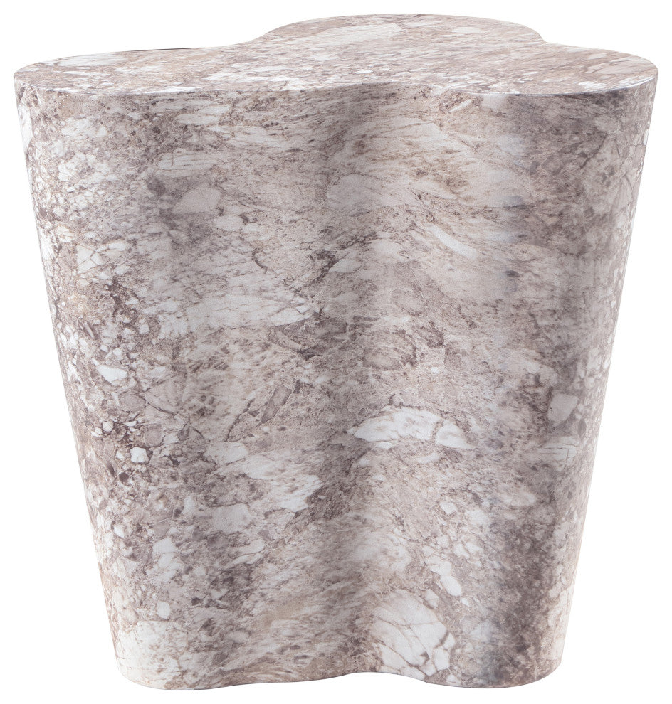 Monza Finished Concrete Indoor/Outdoor End / Side Table, Brown