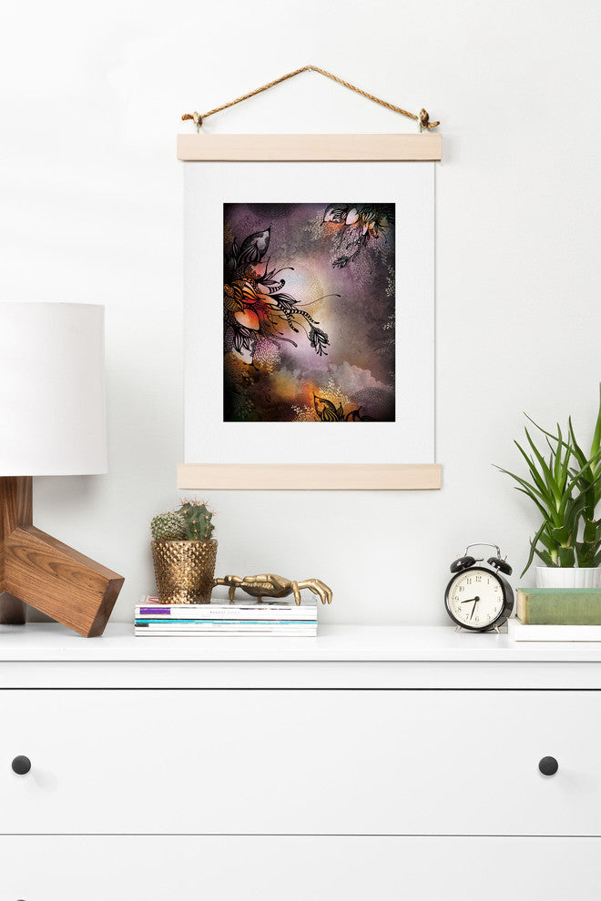 Deny Designs Iveta Abolina Purple Rain Art Print