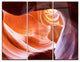 "Antelope Canyon Inside View" Photo Metal Wall Art, 3 Panels, 36"x28"