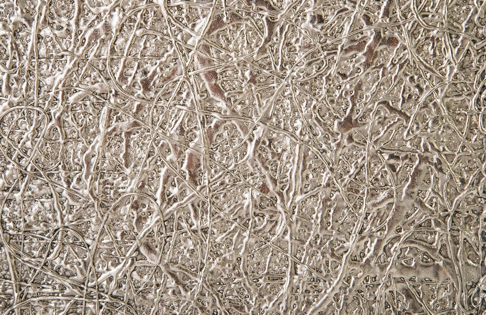 String Theory Pedestal, Silver Leaf, Medium