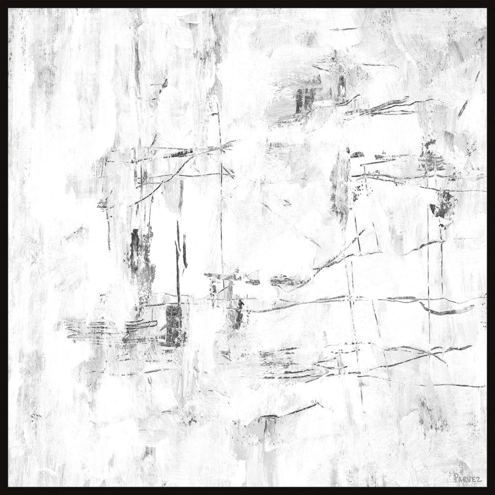 "Earthly Existence" Floater Framed Painting Print on Canvas, 32x32