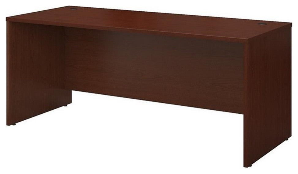 Series C 72W x 30D Office Desk in Mahogany - Engineered Wood
