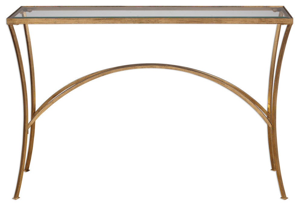 Uttermost Alayna 48 x 33" Gold Console Table