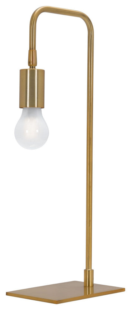 Table Lamp, Steel Metal, Brass, Gold, Kitchen Lounge Bistro Lobby Hospitality