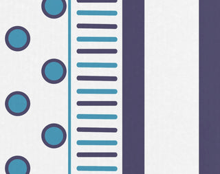 18x30" Comb Dot Stripe Print Hand Towels, Navy Blue