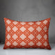Folk Southwestern Pattern in Red Throw Pillow