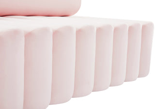 Melody Velvet Upholstered Chair, Pink, Sofa