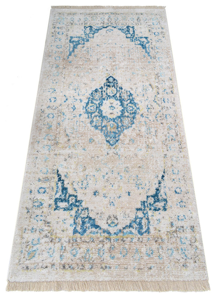 MACHINE MADE POLYESTER AREA RUGS  -Ivory Color, Oriental ,Rugs for Living Room