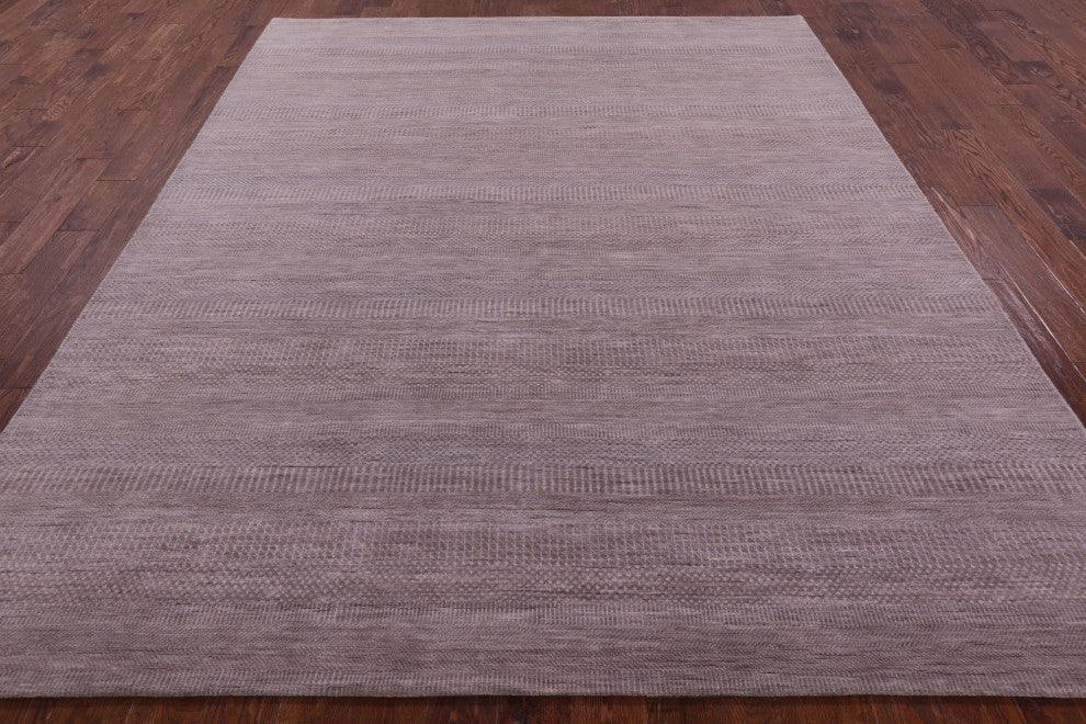 8' 1" X 10' 1" Handmade Savannah Grass Wool and Silk Rug Q11923