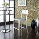 Modern Contemporary Dining Kitchen Metal Counter Stool Silver