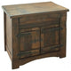 Atlantic Bedroom Distressed Solid Wood Nightstand/Bedside Table