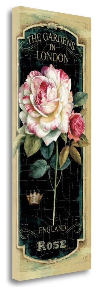 "Garden VIew V Black" By Lisa Audit, Giclee Print on Gallery Wrap Canvas