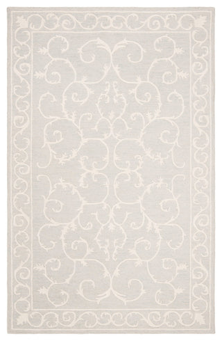 Safavieh Micro-Loop Collection MLP507 Rug, Light Grey/Ivory, 4' X 6'
