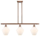 Innovations 516-3I-AC-G651-8-LED 3-Light Island Light, Antique Copper