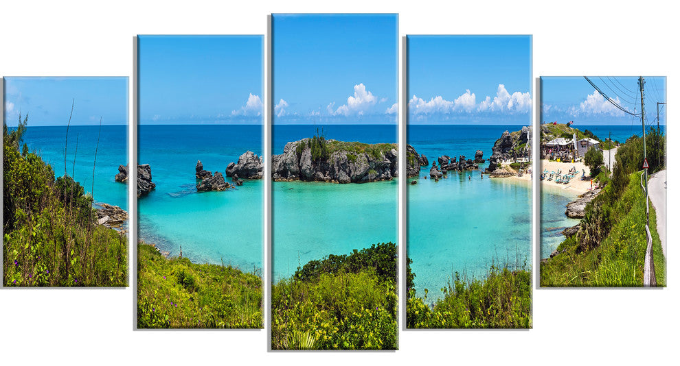 "Tobacco Bay Panorama" Canvas Print, 5 Panels