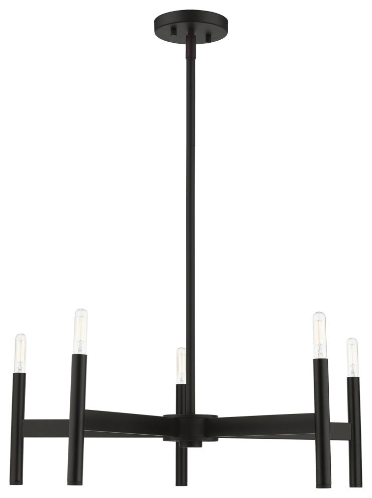 Livex Lighting Black 5-Light Chandelier