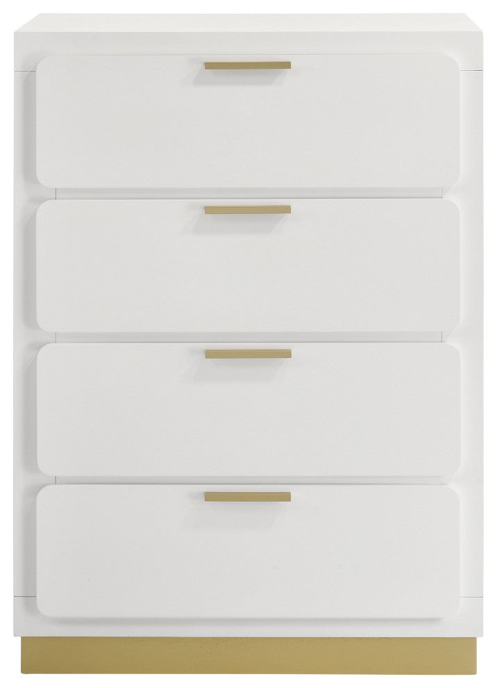 Caraway 4-drawer Bedroom Chest White