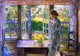 Frederick Childe Hassam A Goldfish Window, 18"x27" Wall Decal