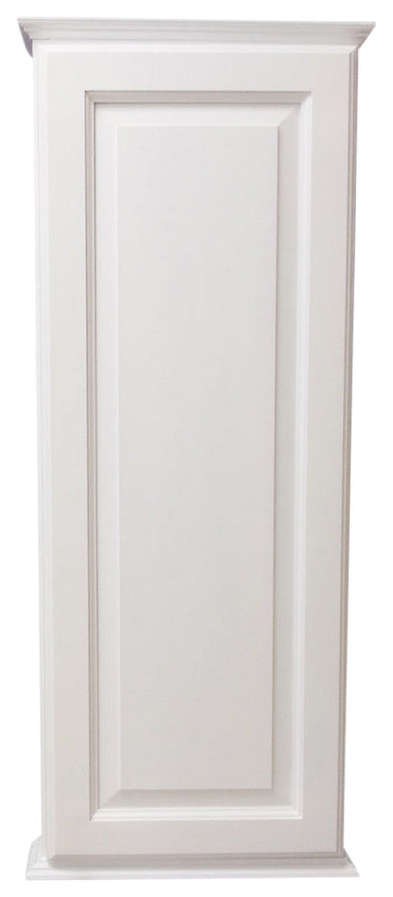 Angela On the Wall   Cabinet 49.5h x 15.5w x 4.25d, White Enamel