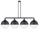 INNOVATIONS 214-BK-HFS-124-BK 4-Light Island Light Matte Black