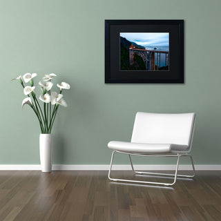 'Big Sur - Bixby Bridge - California-II' Matted Framed Canvas Art by David Ayash