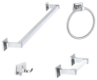 Sure-Loc BA-SET-PH2 Basic Bath 4 Piece Bathroom Package - Polished Chrome
