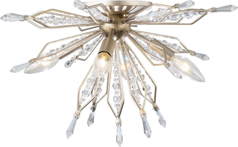 Varaluz Orbital 4-lt Wall/Ceiling Light - Gold Dust