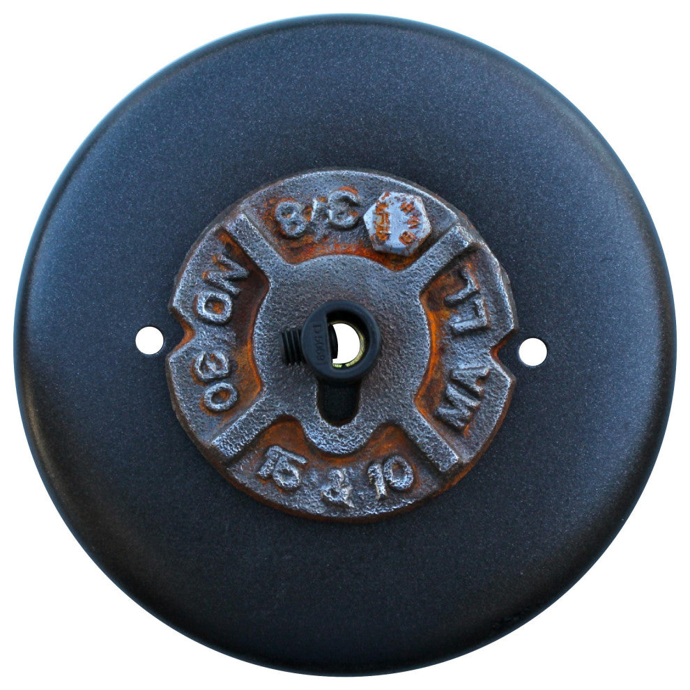 Insulator Light Sconce Rusted Steel Tube