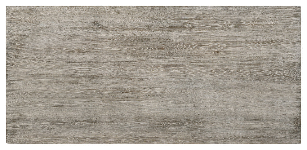 Faustine Dining Table, Salvaged Light Oak Finish