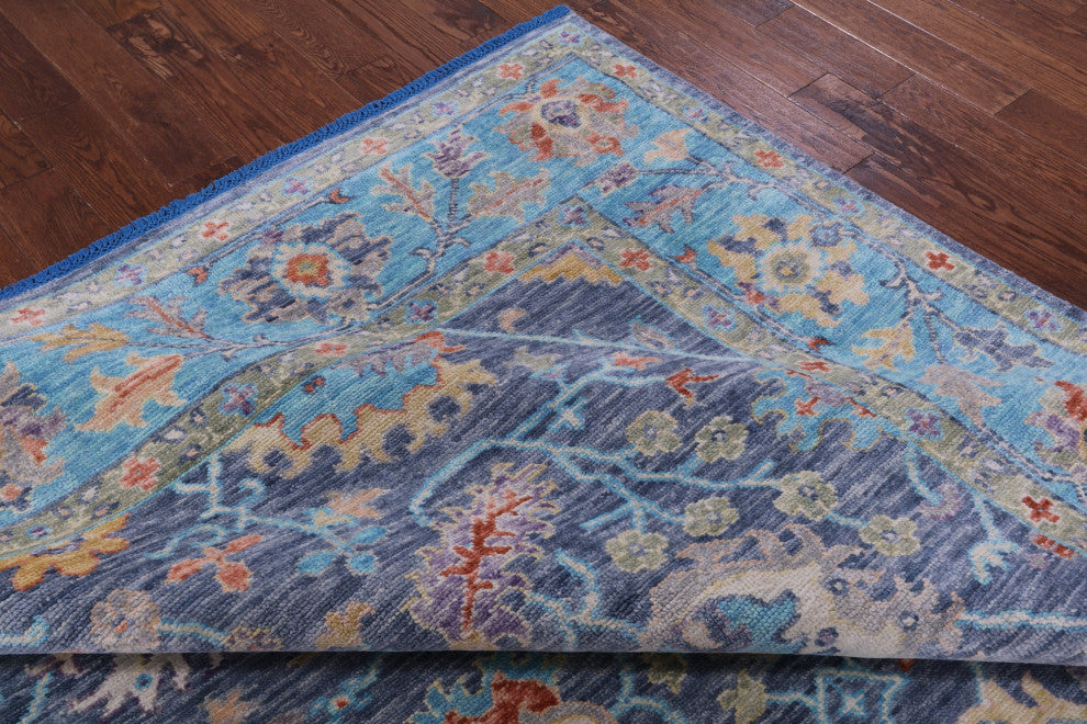 Turkish Oushak Hand-Knotted Rug 9' 2" X 11' 9" - Q14978