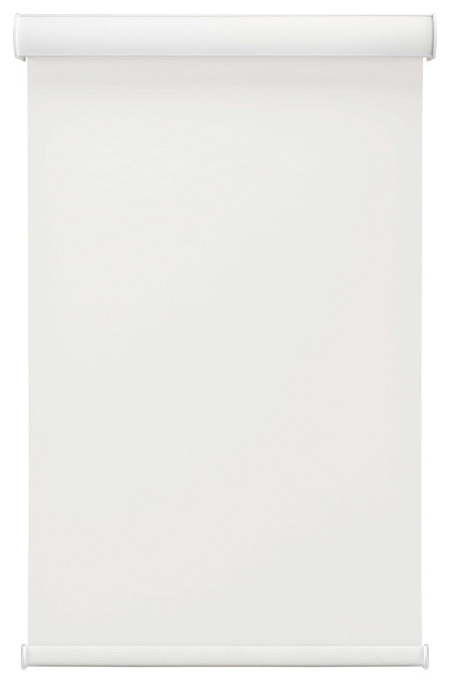 Linen Avenue Custom Cordless Cassette 5% Solar Roller Shade, 62Wx66HWhite