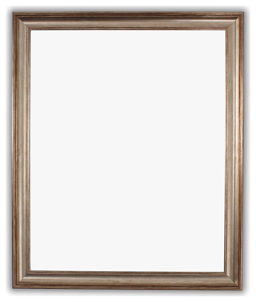 Chloe's Reflection Textured Brass Rectangular Framed Wall Mirror