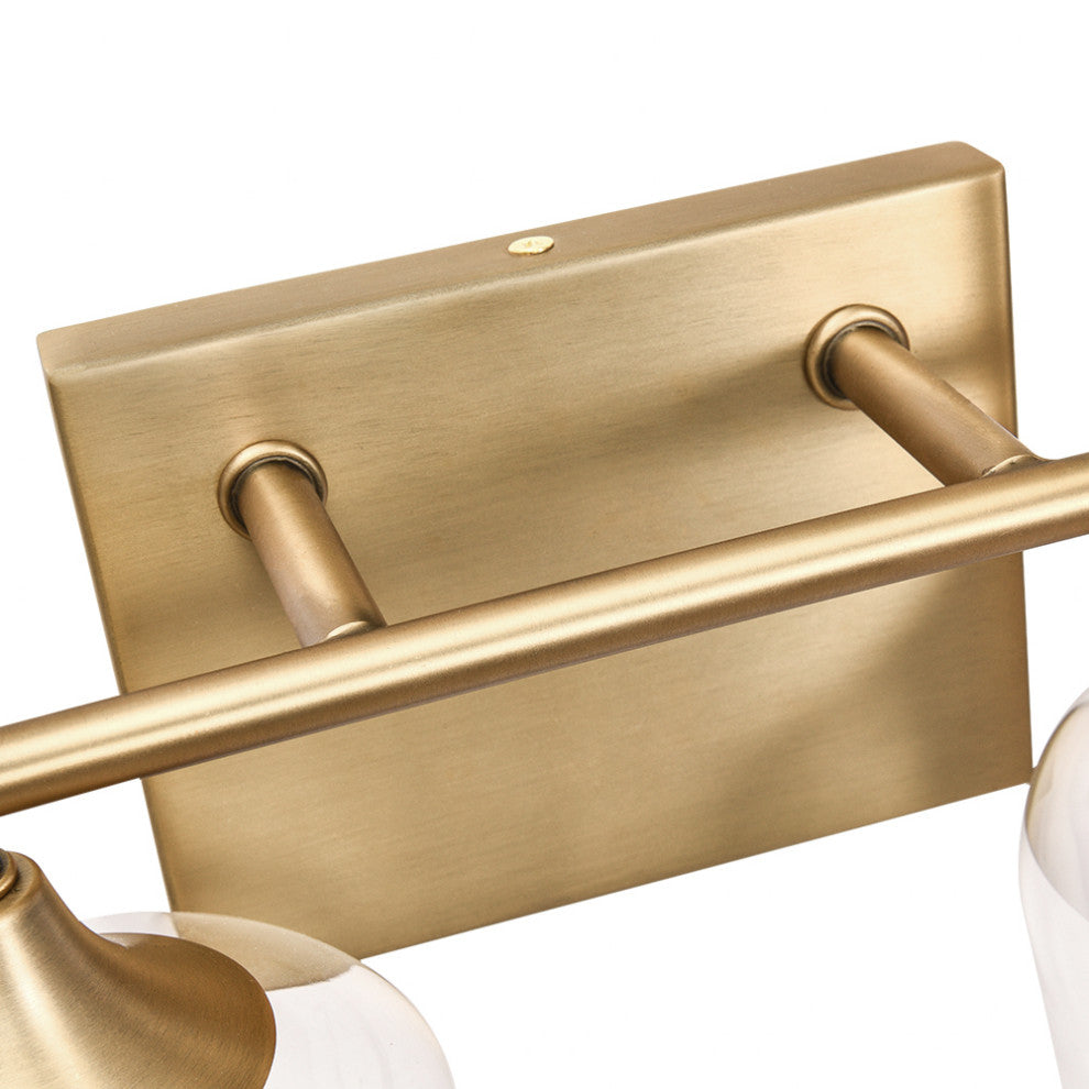 Modern Bathroom Dimmable Vanity Light, Gold, 3 Light