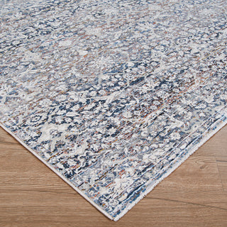 Couristan Luxor Ludvig Antique Beige/Ocean Area Rug, 3'9"x5'4"