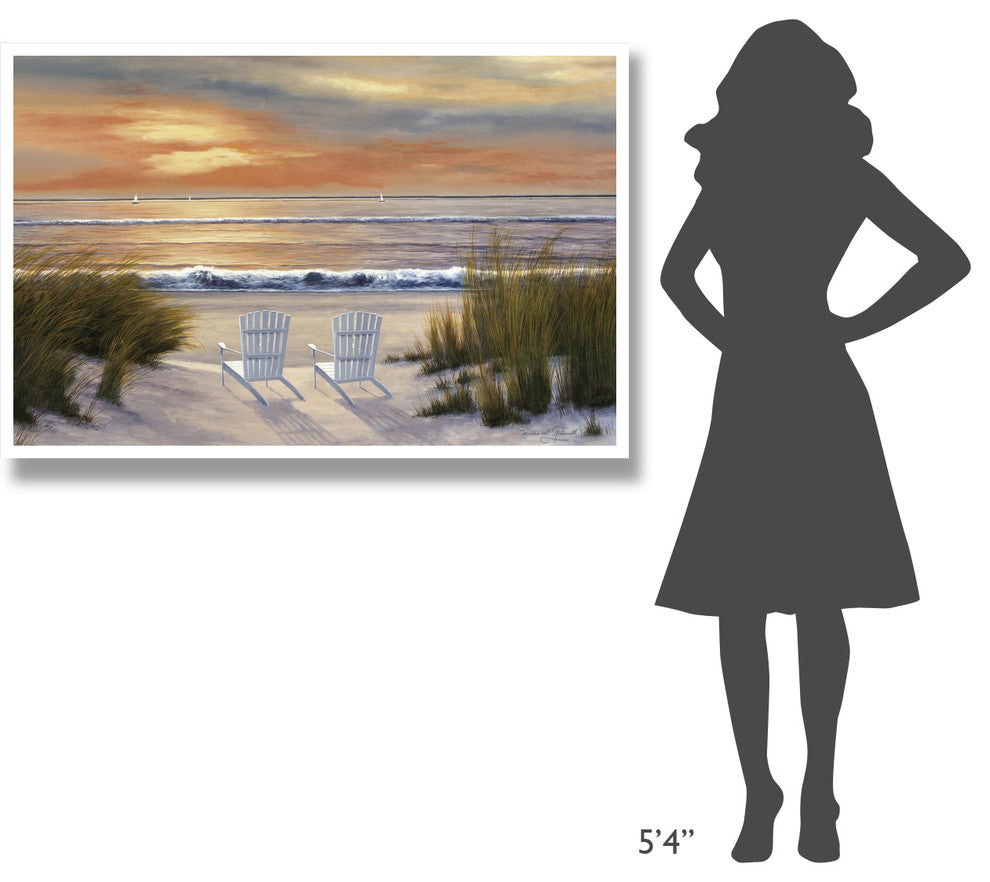 "Paradise Sunset" Digital Paper Print by Diane Romanello, 50"x34"