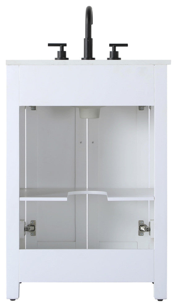 Elegant Lighting VF29524 Alina 24" - Hazel Oak