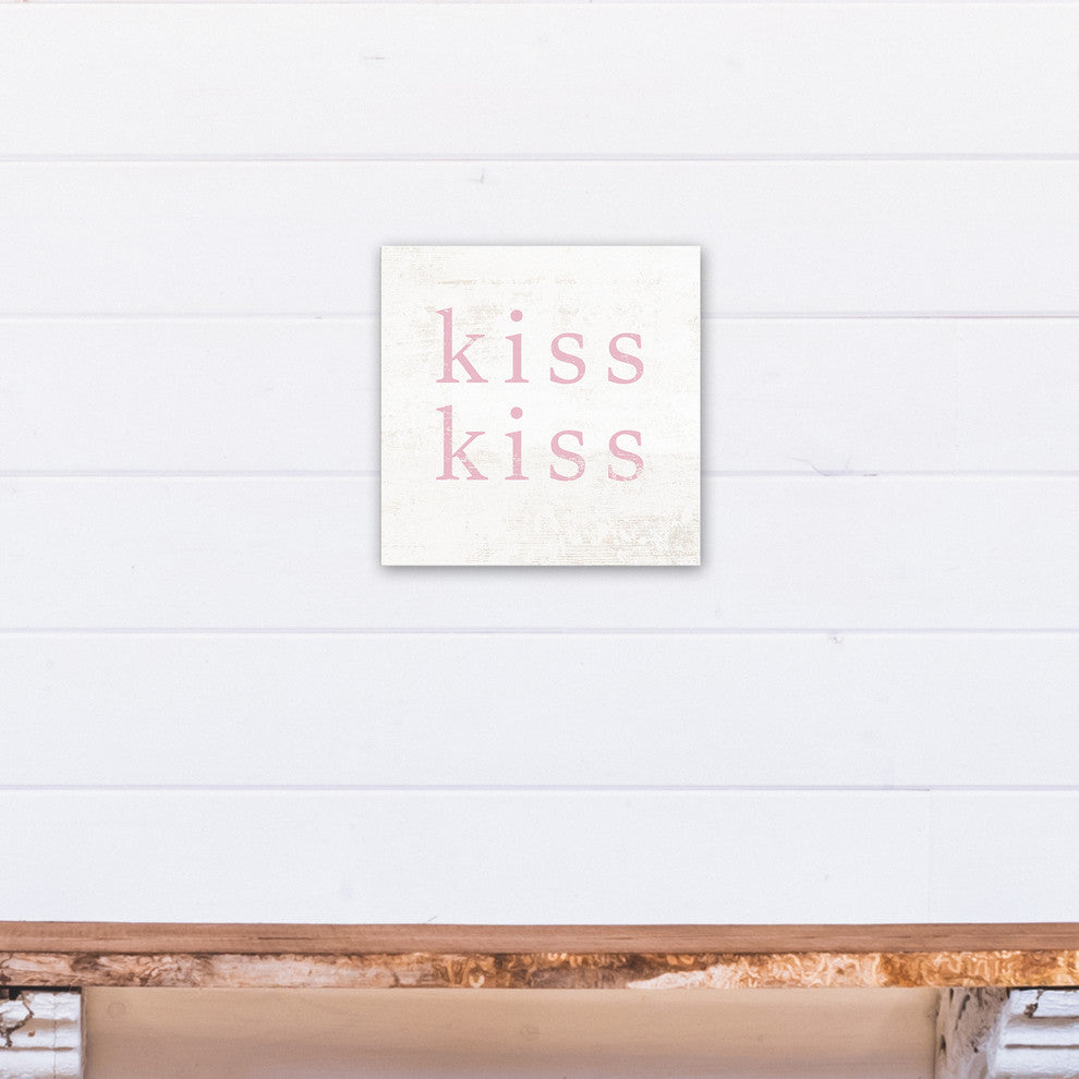 Kiss Kiss 12x12 Canvas Wall Art