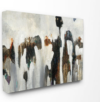 Black White And Brown Rocks Canvas, 16"x1.5"x20"