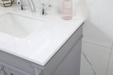 Home Living 21" Transitional Grey-Light Bathroom Vanity